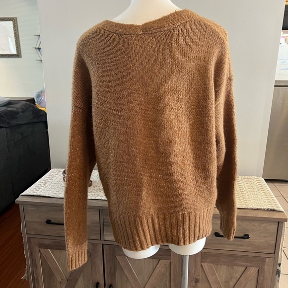 SO Goods for Life tan vneck cardigan sweater - Picture 3 of 3